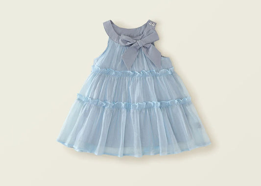 Girls Blue Halterneck Dress
