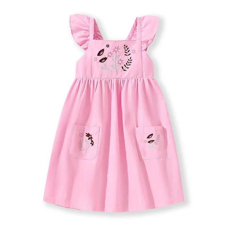 Girls Summer Sleeveless Cotton Dress
