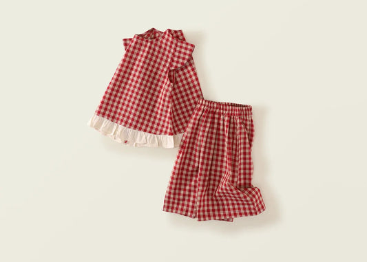 Girls Two-piece Culotte set