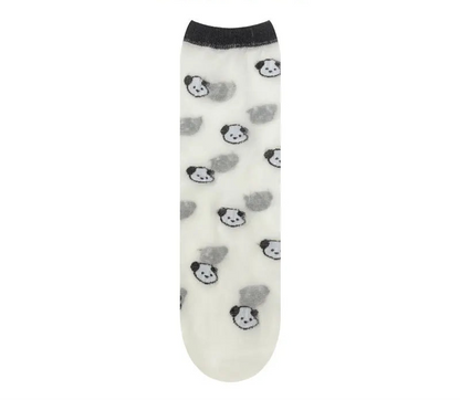 Ultra-thin Ankle socks with contrast tipping