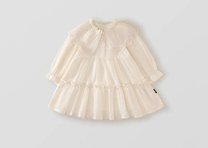 Girls Lace Collar Princess Dress