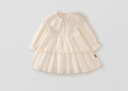 Girls Lace Collar Princess Dress