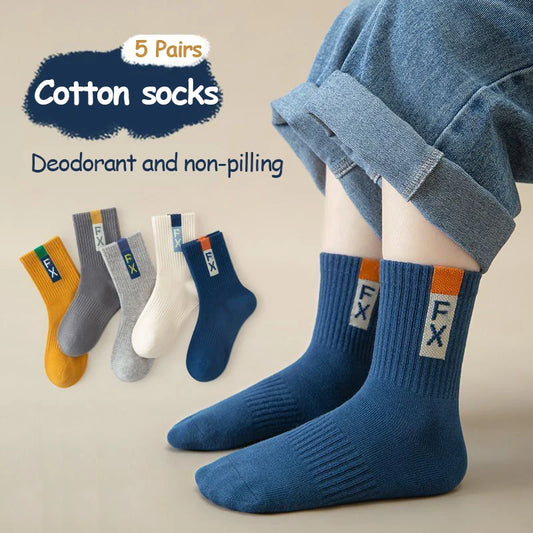 5 Pack Sports Crew Sock