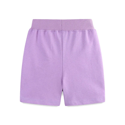 Girls Shorts - Embroidered Flowers