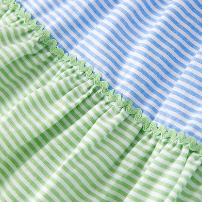 Strawberry Patch Striped Cotton Dress