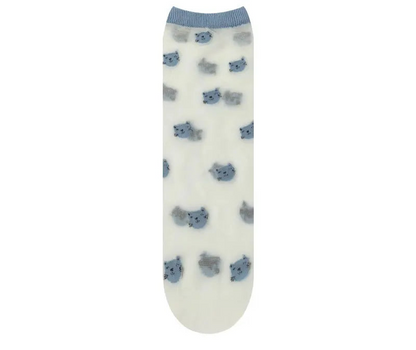 Ultra-thin Ankle socks with contrast tipping