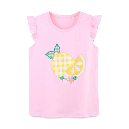 Girls Gingham Shorts and Sleeveless T-shirt