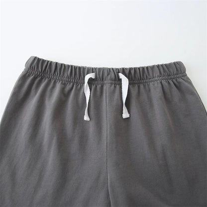 Dino Striped Short Sleeve T shirt & Grey Shorts
