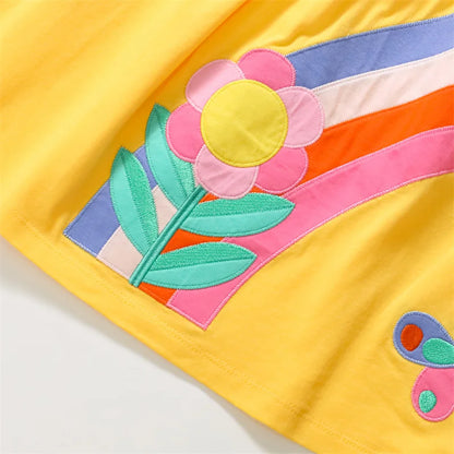 Girls SS Sleeve Butterfly Dress